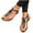 Black, variant on Ladies Women Summer Clip-Toe Shoes Flats Casual Beach Sandals