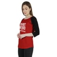 thumbnail image 4 of Inkmeso Women Raglan Tshirt Sarcastic Quote Im Not Weird Im Limited Edition Graphic Top, 4 of 9