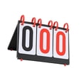 thumbnail image 1 of S SERENABLE Flip Scoreboard Portable Scoreboard for Coaches Baseball Tennis Ball 3 Digits 26x17.5cm, 1 of 9