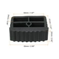 thumbnail image 2 of Cubiertas de goma para pies de escalera antideslizantes, reemplazo para protección de escalera, negro, paquete de 2, 2 of 5