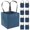 Blue, variant on WRISTBIQUE Paper Shopping Bag Blue Square for present Bag 10Pcs 5.9x5.9x5.9in