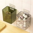 thumbnail image 5 of Wall Mounted Storage Bins Organizer Stackable Adhesive Hanging Shower Caddy for Bathroom,Kitchenï¼Fridge,Clear Shelves for Toothbrush,Garlic,Pantry,Space-Saving Non-Drill Floating Shelves, 5 of 8