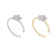 thumbnail image 5 of Qarigey Flor de diamantes de imitación falso aro anillo para la nariz Punk falso labio Clip chica nariz aro oreja aro anillo joyería para el cuerpo Type1 NO1 Qarigey PS8073-01, 5 of 6