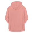 thumbnail image 4 of Little Girls Full-Zip Hoodie Sweatshirt with Prints Casual Pullover Jacket Trendy Fall Outfits Size 5-6T , Pink, 4 of 4