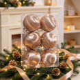 thumbnail image 2 of Bxaolu 6 Pcs Christmas Ball Ornaments Set for Tree, Glitter Christmas Tree Ball Ornaments, Mantle Stairs Christmas Hanging Decoration, 2 of 6