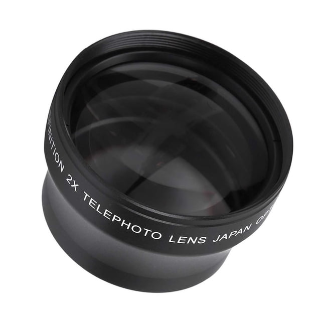 Lente Teleobjetivo Convertidor De Aumento 2X De Alta Definición Para Cámara Con Montura De 37 Mm