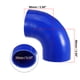 thumbnail image 3 of Manguera de silicona azul Unique Bargains 90 grados Codo 80mm con 2 abrazaderas, 3 of 6