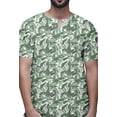 thumbnail image 4 of Atasi Short Sleeve Kurta For Men Printed Cotton Cambric Beach Yoga Ethnic Top, 4 of 5