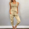 thumbnail image 3 of Guluxicc Outfits Set for Women Two-Piece Tank Tops High Waisted Jogger Pants Casual Outfit Sets Active Tracksuits, 3 of 6