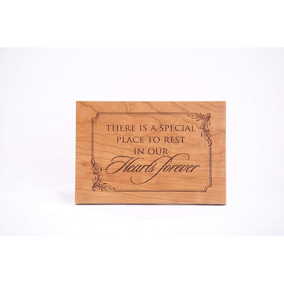 Engraved Memorial Wooden Wall Plaque There Is a Special Place 6x8.5
