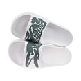 thumbnail image 5 of Men's Lacoste Croco 2.0 Synthetic Slides Wht/Drk Green (7-41CMA0010 1R5) - 10, 5 of 6