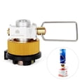 thumbnail image 2 of Gas Saver Plus Gas Burner Adapter Convertor Shifter Refill Flat Tank Conversion Adapter Camping Gas Adaptor Valve Aluminum Alloy (Flat Can and Cartridge Interchangeable Filling Device), 2 of 7