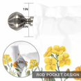 thumbnail image 2 of Spring Wildflowers Window Valance for Kitchen, Summer Country Style Plants Leaf Flowers Rod Pocket Short Curtain for Small Windows, Light Filtering Decorative Valance, 42 x 18 Inch, 2 of 9
