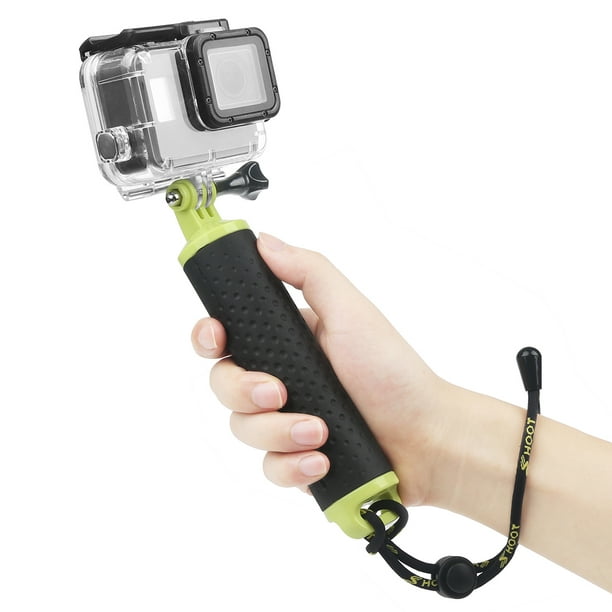 Cribun Poignée Flottante Etanche Compatible avec GoPro Hero 8 7 6 5 4 Black  Silver Camera Handler & Handle Mount Accessoires Kit pour Sports Nautiques  (Vert) 