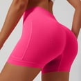 thumbnail image 6 of VV AVEORS Biker Shorts Women With Pockets - High Waisted Stretchy Soft Athletic Yoga Workout Gym Spandex Tummy Control Shorts Hot Pink 2XL, 6 of 9