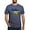 Heather Navy, variant on CafePress - Outline Ukraine Flag And Map Cracked Men's Deluxe - Mens Tri-blend T-Shirt