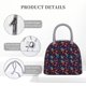 thumbnail image 4 of Disketp mushroom colorful Skull Bolsa Térmica para Almuerzo, Lonchera con Abertura Amplia y Gran Capacidad, Organizador Reutilizable para Mujeres, Hombres y Adultos, 4 of 6