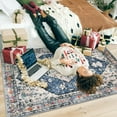 thumbnail image 3 of Wonnitar 5'x7' Area Rugs for Living Room Boho Tribal Washable Bedroom Rugs Large Soft Dining Room Mat Non Slip Indoor Carpet for Dorm Kitchen Nursery Dining Bedroom,Blue, 3 of 9