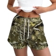 thumbnail image 2 of Camo Shorts Women Camouflage Graphic Drawstring Elastic Waist Camo Shorts Pocketed Comfy 2026 Summer Lounge Casual Athletic Shorts Joggers Camouflage Sportswear,Green S, 2 of 7