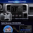 thumbnail image 6 of Binize Android 13 Double Din Car Stereo for Dodge Ram 1500 2500 3500 Radio 2013-2018, 9" in-Dash Navigation GPS Unit with Wireless CarPlay/Android Auto/AM/FM/Backup Camera/DSP/SWC/BT/WiFi/2+32GB, 6 of 9