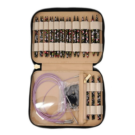 Circular Knitting Needle Set Short Round Knitting Needle Interchangeable Circular Needle Size 3mm-10mm Knitting Tool