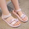thumbnail image 2 of TOWED22 Toddler Girls Sandals Little Girls Kids Summer Shoes Toddler Sandals Pink,1.5, 2 of 9