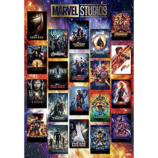 Jigsaw Puzzle Movie Poster Collection MARVEL STUDIOS 1000 Piece (51x73
