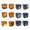 Mix color 12, variant on Halloween Candy Treat Boxes For Holiday Treat Cookie Goodie (blue 12)