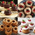 thumbnail image 4 of Xwlshop 48 Pieces Silicone Donut Molds, 3.15" Non-Stick Reusable Baking Cups for Muffins, Jello, and More, 4 of 7