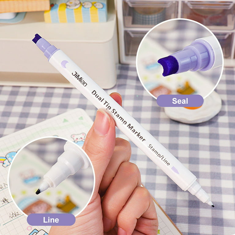 Evjurcn Dual Tip Dot Markers 11 Colors Dot Marker Pens for Kids