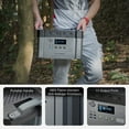 thumbnail image 6 of ALLPOWERS S2000 Portable Power Station 2000W, 1500Wh Capacity, MPPT Solar Generator Backup Battery Power Supply with 4 AC Outlets for Camping, RV, Home Use, Emergency, Off-Grid, 6 of 10