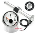 thumbnail image 1 of Fuel Level Gauge With Fuel Level Sensor 52mm Fuel Level Meter With ALARM LED Red Backlight 150 200 250 300mm 0-190 Ohm Sensor ,Suits Most Tanks, 1 of 7