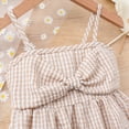 thumbnail image 4 of KPOPLK Baby Girl Clothes Cute Spring Summer Sun Dresses Toddler Casual Beach Boho Floral Dress Girls Summer Outfits(4-5 Years,Khaki), 4 of 9