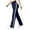 #181-Navy, variant on Women's Casual High Waist Flared Yoga Pants Solid Color Stretch Breathable Fabric Comfort Slim Fit Bootcut Trousers for Sports Running Fitness Daily Outdoor All Season Wear Gift