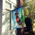 thumbnail image 2 of Black and Tan Coonhound Christmas House Flag, 2 of 7