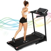 Smart Digital Folding Exercise Machine Treadmills for Home, Electric Motorized Treadmill w/EKG Grip Pulse Sensor, Electric Running Jogging Exercise Equipment Treadmill for Gym Cardio, 200lbs, S6668