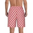thumbnail image 3 of Kdxio Snowflakes Pattern Mens Casual Shorts - Drawstring Summer Beach Sports Shorts for Men, 3 of 5