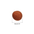 thumbnail image 2 of Wool Felt Balls Beads Woolen Fabric 2cm 20mm Dark Brown for Home Crafts 10Pcs, 2 of 5