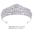 thumbnail image 2 of BESTYASH Tiara Decorativa Plateada Con Vintage Y Pedrería Para Y Fiestas, 2 of 8