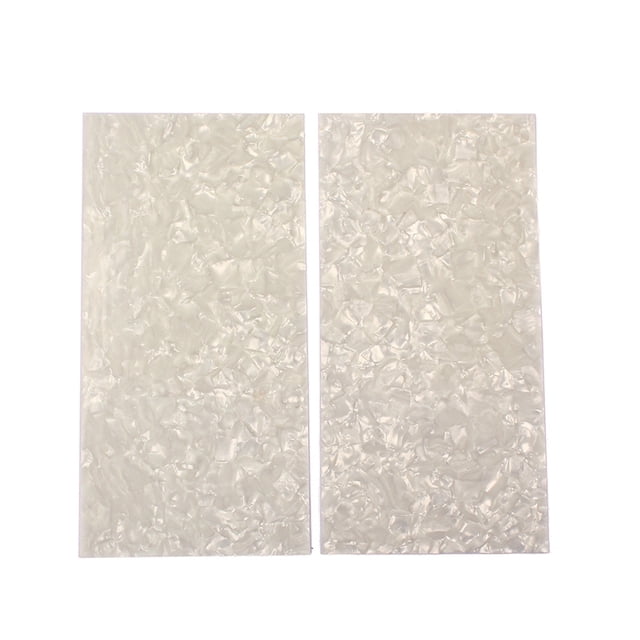 2PCS/ Set Celluloid Guitar Head Veneer Shell DIY Inlays Markers Material For Guitar Fingerboard Fretboard Neck Shell Guitar Parts and Accessories