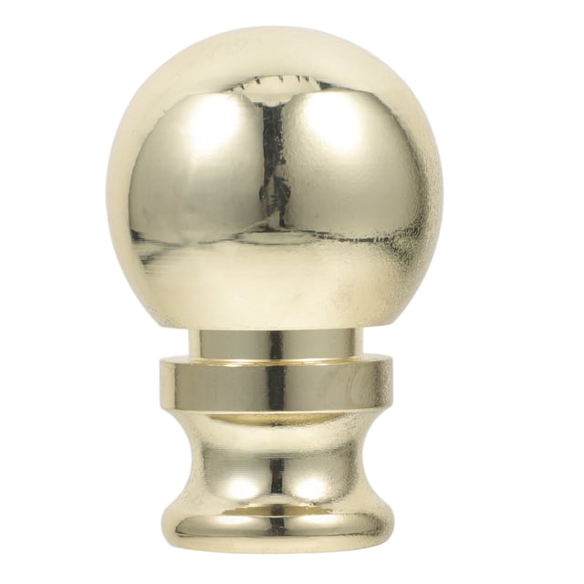 MOVTOTOP Embout de Lampe en Alliage d'Aluminium Doré pour Décoration avec Tête Ronde et Écrou Fileté 0.87 Pouces