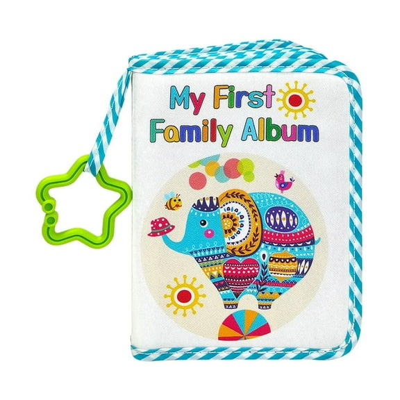 Baby Photo Album Soft Cloth Infant Photo Book Babys My First Family Album Photo Collector for Newborns Toddlers Baby Shower BrioTek