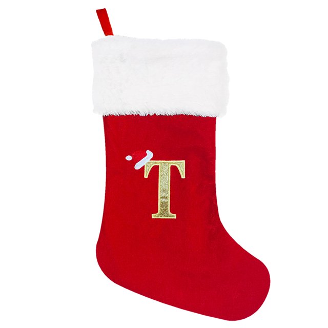 Moyic Media rústica de Navidad de felpa supersuave roja: tejido de alta calidad para un aspecto moderno y exquisito T roja grande Type3 NO3