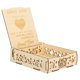 thumbnail image 3 of Caja de madera para mensajes de libro de visitas, tarjetero de regalo, suministros románticos para firma de boda NikouMX Muebles, 3 of 8