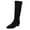 Black, variant on Lovzfmll Knee High Boots Women, Over The Knee Stretch Boots Chunky Block Heel, Pointed Toe Chelsea Boots Casual Fall Black Boots