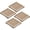 wood color, variant on Yvsxxv 4Pcs Wood Coasters Bamboo Coaster Teapot Cup Cushion Square Coasters Natural Insulation Pad For Drinking Glasses, Tabletop Protection