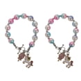 thumbnail image 1 of 2pcs Exquise Perle Bracelet Créatif Licorne Décor Femmes Bijoux de Mode, 1 of 7