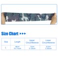 thumbnail image 4 of Manga de Compresión Unique Bargains Codo Brazo Protección Solar Camuflaje Verde Drak Tamaño XL, 4 of 7