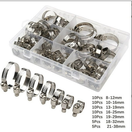 

Goodhd 40 Pieces Hose Clamps Stainless Steel Set