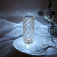 thumbnail image 1 of Crystal Diamond Table Lamp,Usb Rechargeable Touch Control Bedside Lamps,3 Ing Colors/, 1 of 5